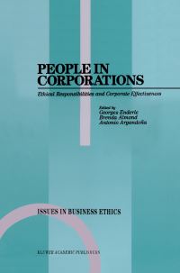 Book Cover for People in Corporations by Georges Enderle, Brenda Almond, Antonio Argandoña, European Business Ethics Network