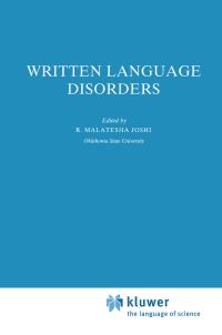 Book Cover for Written Language Disorders by R Malatesha Joshi