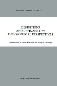 Book Cover for Definitions and Definability by James H Fetzer, David Shatz, George N Schlesinger