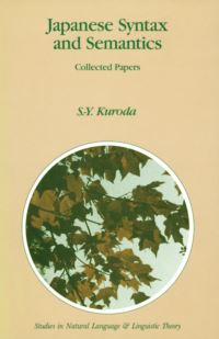 Book Cover for Japanese Syntax and Semantics by SY Kuroda