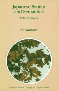 Book Cover for Japanese Syntax and Semantics by SY Kuroda