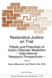 Book Cover for Restorative Justice on Trial by H Messmer, HU Otto