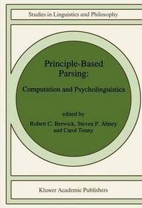 Book Cover for Principle-Based Parsing by R C Berwick, SP Abney, Carol Tenny