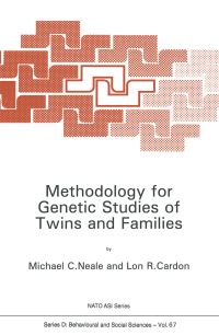 Book Cover for Methodology for Genetic Studies of Twins and Families by Michael C Neale, Lon R Cardon, North Atlantic Treaty Organization