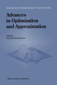 Book Cover for Advances in Optimization and Approximation by Dingzhu Du, Jie Sun