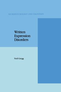 Book Cover for Written Expression Disorders by Noel Gregg