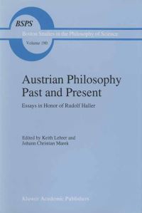 Book Cover for Austrian Philosophy Past and Present by Keith Lehrer, Johann Christian Marek, Rudolf Haller