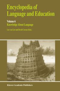Book Cover for Encyclopedia of Language and Education by Leo van Lier, P Corson