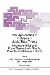 Book Cover for New Approaches to Problems in Liquid State Theory by Carlo Caccamo, JeanPierre Hansen, George Stell