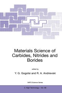 Book Cover for Materials Science of Carbides, Nitrides and Borides by Yury G Gogotsi, RA Andrievski
