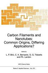 Book Cover for Carbon Filaments and Nanotubes by LP Biró, Carlos A Bernardo, GG Tibbetts, Ph Lambin