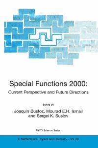 Book Cover for Special Functions 2000 by Joaquin Bustoz, Mourad EH Ismail, Sergei Suslov