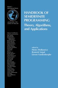 Book Cover for Handbook of Semidefinite Programming by Henry Wolkowicz, Romesh Saigal, Lieven Vandenberghe