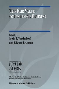 Book Cover for The Fair Value of Insurance Business by Irwin T Vanderhoof, Edward I Altman