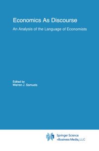 Book Cover for Economics as Discourse by Warren J Samuels