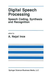 Book Cover for Digital Speech Processing by A N Ince