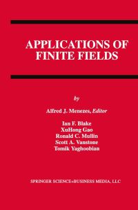 Book Cover for Applications of Finite Fields by Ian F Blake, A J Menezes
