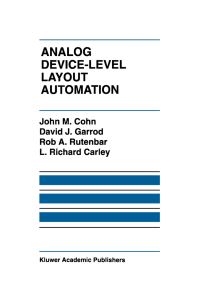 Book Cover for Analog Device-Level Layout Automation by John M Cohn