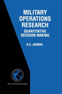 Book Cover for Military Operations Research by N K Jaiswal