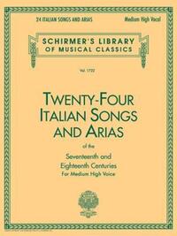 Book Cover for Twenty-Four Italian Songs and Arias of the Seventeenth and Eighteenth Centuries by 