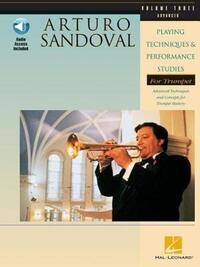 Book Cover for Arturo Sandoval - Playing Techniques & Performance Studies for Trumpet - Volume 3 Book/Online Audio by Fred Rogers