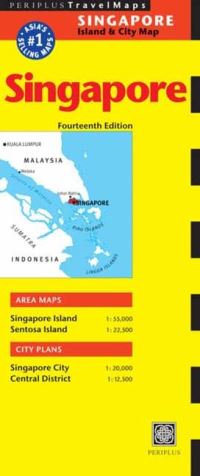 Book Cover for Singapore Travel Map Fourteenth Edition by Periplus Editors