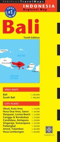 Book Cover for Bali Travel Map Tenth Edition by Periplus Editions