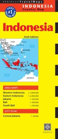 Book Cover for Indonesia Travel Map Sixth Edition by Periplus Editions