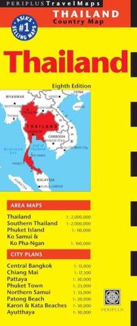Book Cover for Thailand Travel Map Eighth Edition by Periplus Editors edited by