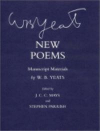 Book Cover for New Poems by W B Yeats, J C C Mays, Stephen Maxfield Parrish