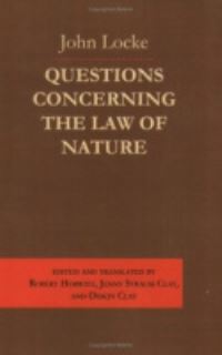 Book Cover for Questions Concerning the Law of Nature by John Locke