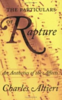 Book Cover for The Particulars of Rapture by Charles Altieri