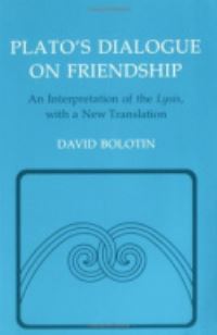 Book Cover for Plato's Dialogue on Friendship by Plato