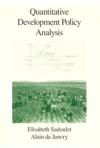 Book Cover for Quantitative Development Policy Analysis by Sadoulet