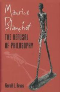 Book Cover for Maurice Blanchot by Gerald L Bruns