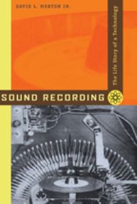 Book Cover for Sound Recording by David Morton