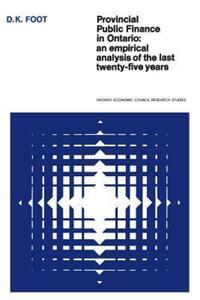 Book Cover for Provincial Public Finance in Ontario by David Foot