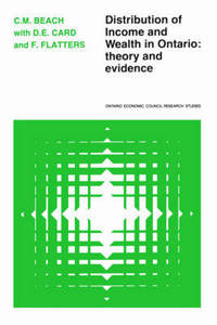 Book Cover for Distribution of Income and Wealth in Ontario by Charles Beach, Frank Flatters, David Card