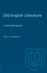 Book Cover for Old English Literature by Fred Robinson