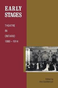Book Cover for Early Stages by Anne Saddlemyer
