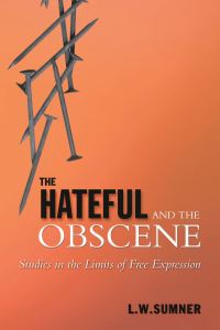 Book Cover for The Hateful and the Obscene by Wayne Sumner