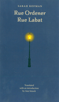 Book Cover for Rue Ordener, Rue Labat by Sarah Kofman
