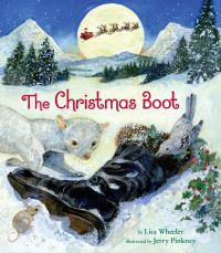 Book Cover for The Christmas Boot by Lisa Wheeler