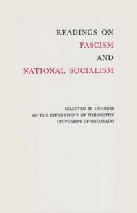 Book Cover for Readings on Fascism and National Socialism by Boulder University of Colorado