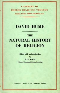 Book Cover for The Natural History of Religion by David Hume