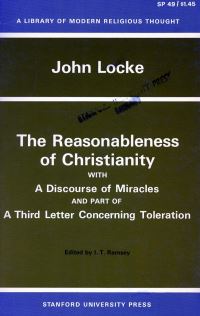 Book Cover for The Reasonableness of Christianity, and A Discourse of Miracles by John Locke