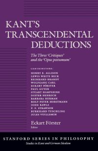 Book Cover for Kant's Transcendental Deductions by Eckart Förster