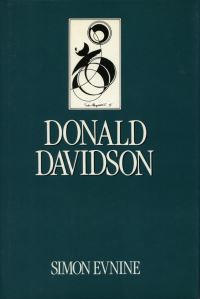 Book Cover for Donald Davidson by Simon Evnine