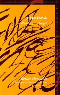 Book Cover for Pleroma by Werner Hamacher