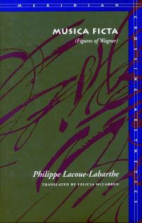 Book Cover for Musica Ficta by Philippe Lacoue-Labarthe